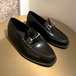 Gucci 1955 Horsebit Accent Rubber Loafers in Black